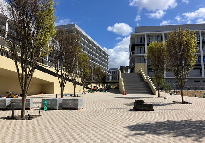 2025年4月外構 学びの広場　外構・植栽工事